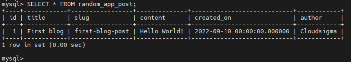 Select Query