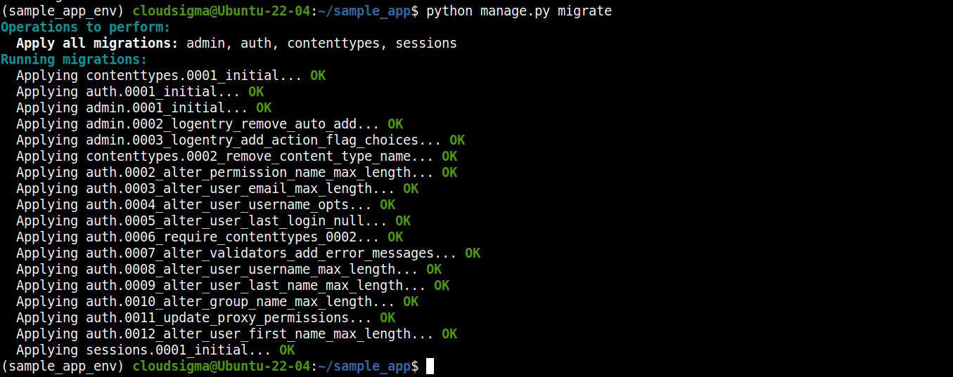Using PostgreSQL with Django 7