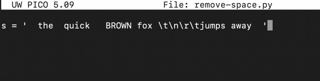 create string variable
