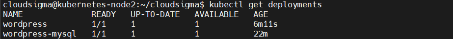 get deployments