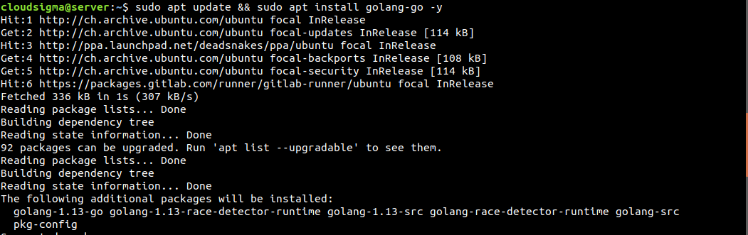 Installing Go 1