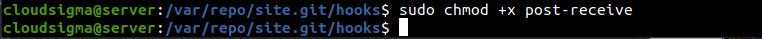 sudo chmod