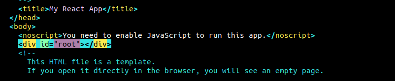 react app