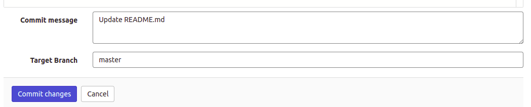 commit changes