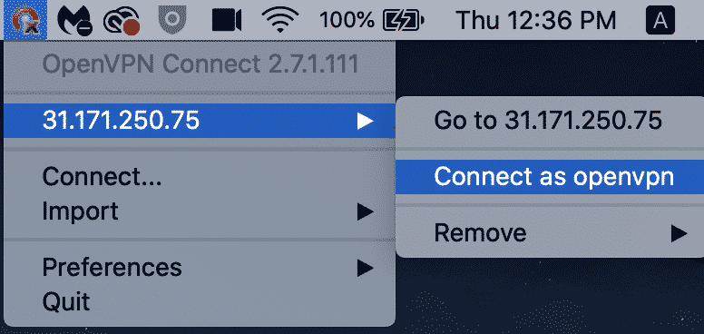 13-VPN Connection on Mac2 OpenVPN