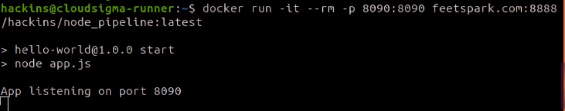 pull the image and run
