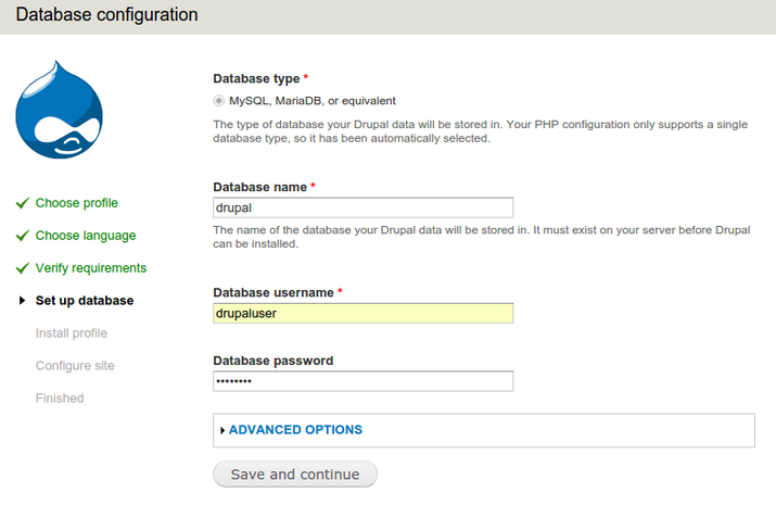 installing Drupal image 2