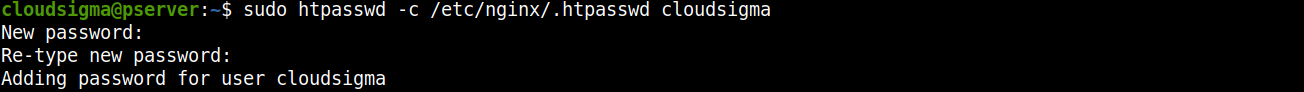 User and Password