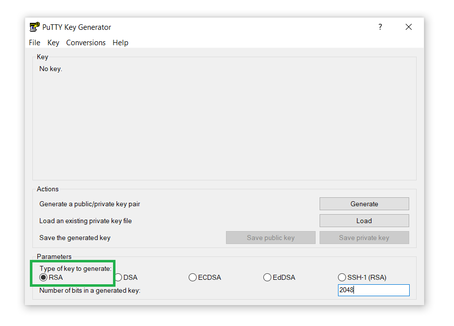 Generating SSH Key Pairs with PuTTY 2