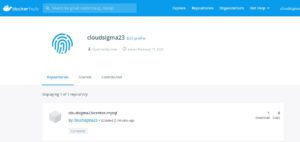 docker account dashboard