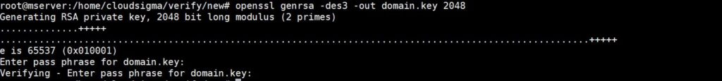 Creating a Private Key
