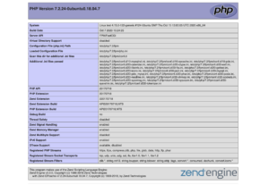 php info page