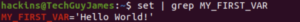 print variable 