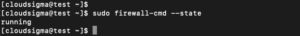check firewall state FirewallD
