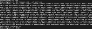 firewall get services FirewallD