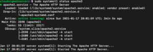 apache2 status