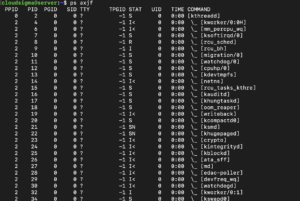 output in tree format