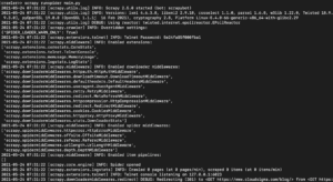 output spider scrapy