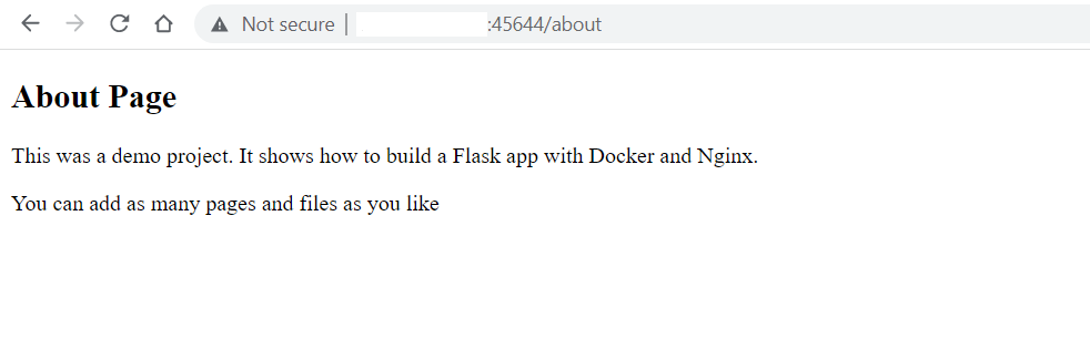  Flask application 1