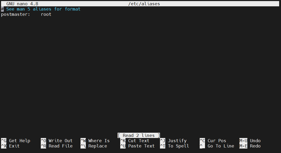Postfix Aliases