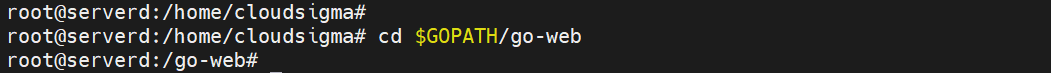 Go Web Application Change Dir