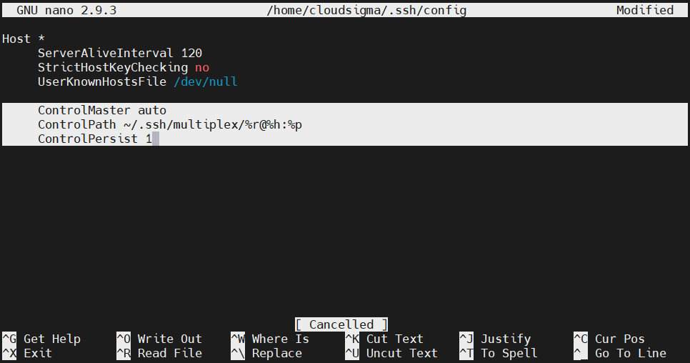 Multiplexing SSH