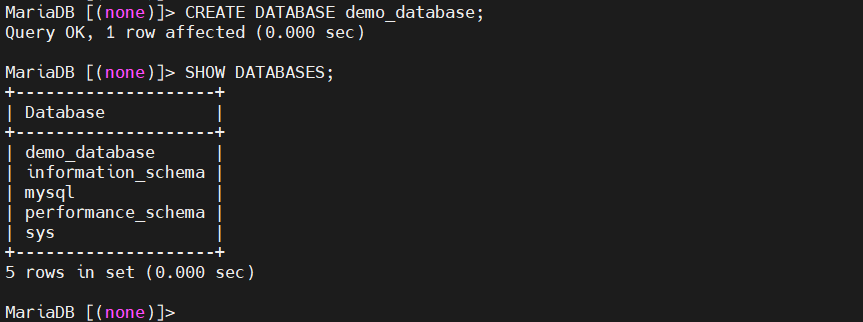 Create DB