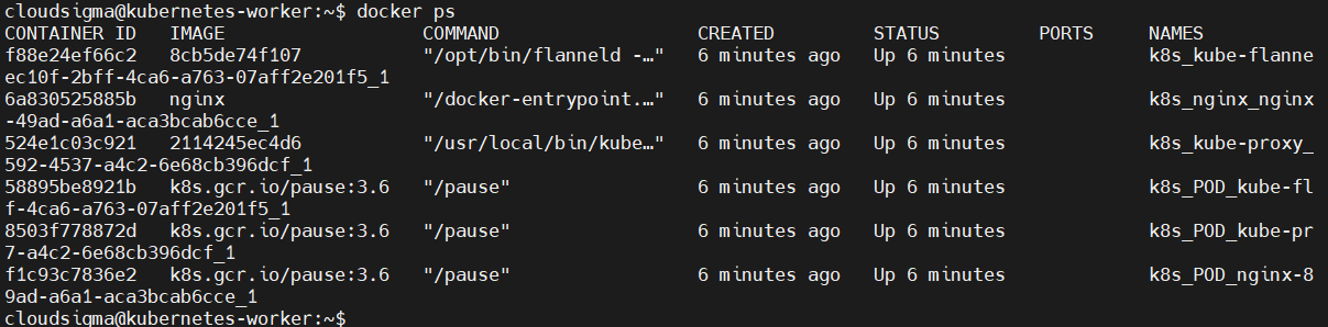 docker ps