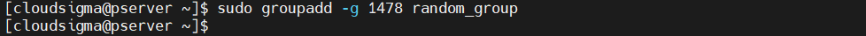 Groupadd with Gid