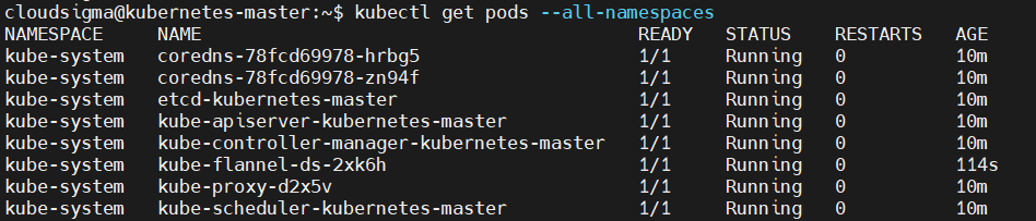install Kubernetes Pod Status