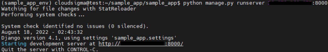 Enabling and Connecting the Django Admin Interface Launch Server