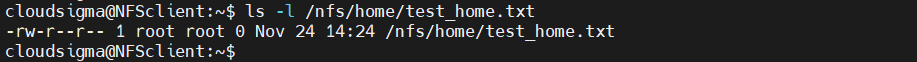 Check ownership of home file