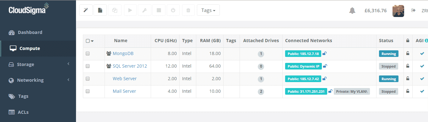Shared cloud servers now visible