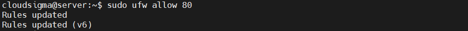 ufw allow Postfix