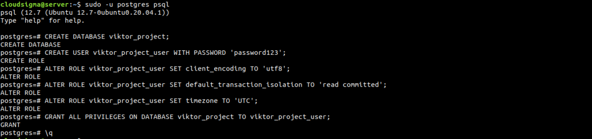 Django with PostgreSQL, Nginx, Gunicorn on Ubuntu- CloudSigma