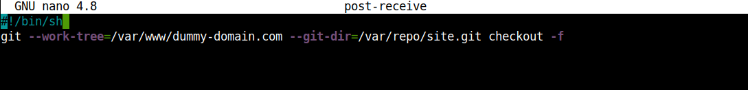 Deployment with Git code screenshot 6