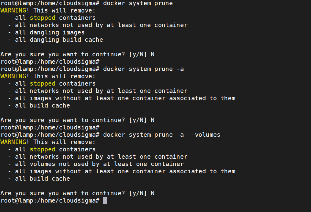 Clean Up Docker Resources Images, Containers, and Volumes