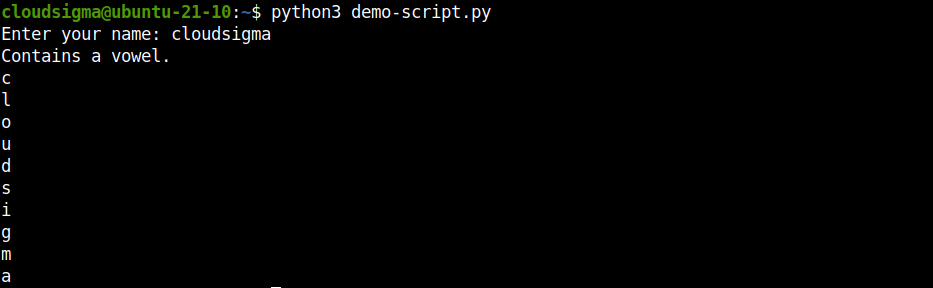 python demo-script