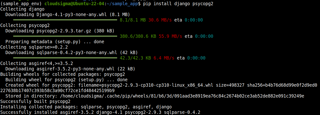 Using PostgreSQL with Django 6
