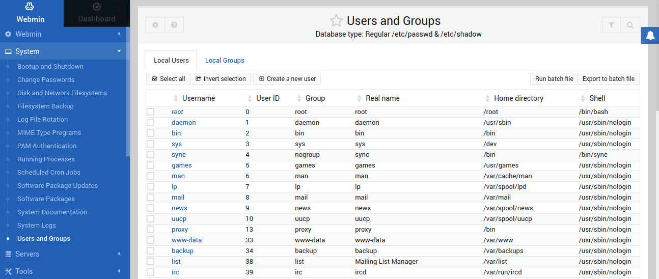 Managing Users and Groups
