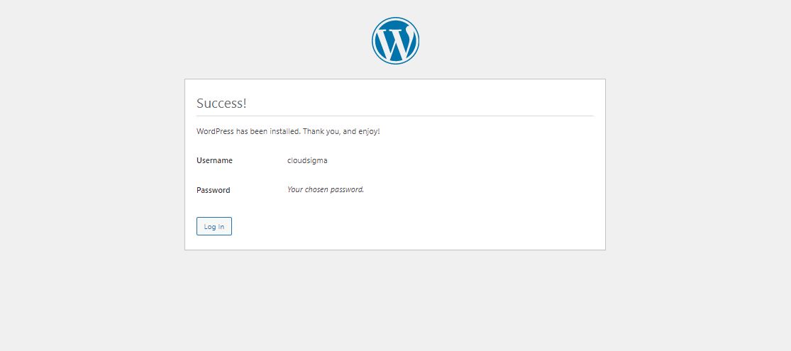 Using Ansible to Install and Configure WordPress with LAMP on Ubuntu Install Success
