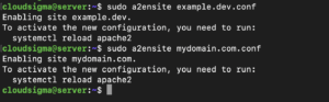 Apache еnable configuration