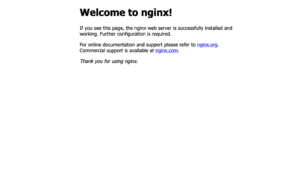 nginx homepage