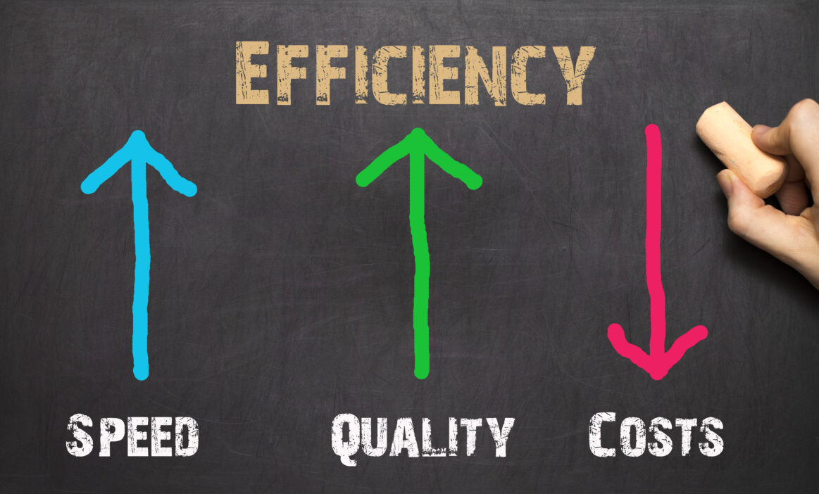 Efficiency Business Concept Black Backgruond 1 1163x702