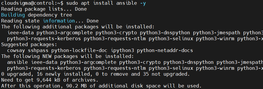 Install ansible