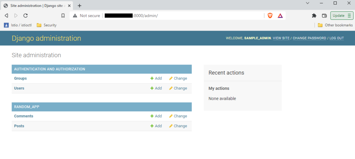 Enabling and Connecting the Django Admin Interface • CloudSigma