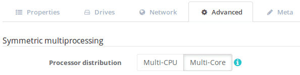 symmetric multiprocessing server settings